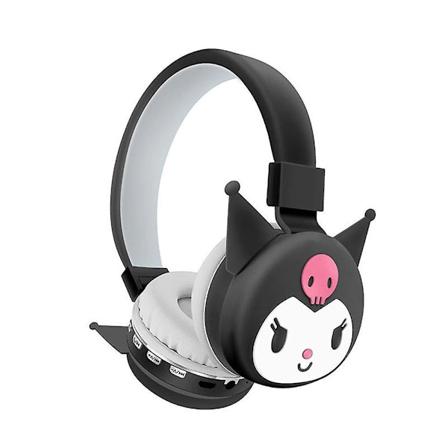 Sööt Sanrio Kuromi Lasten Tyttöjen Piirretty Anime Bluetooth Langattomat Kuulokkeet Taitettava Kuulokemikrofoni Pehmeät Korvatyynyt Kuulokkeet Joulu 