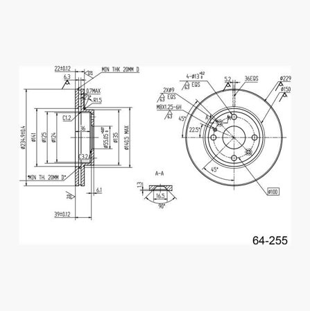 BROMSSKIVA - Biltema