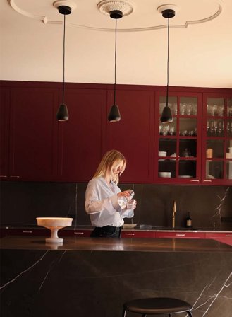 Anoli spot taklampe - sort/sort