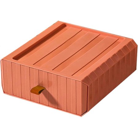 Oransje Skuffeorganisatorer, Skrivebordsskuffeorganisator, Penneoppbevaringsboks, For Kjøkken Kontor Hjem Bad AQO