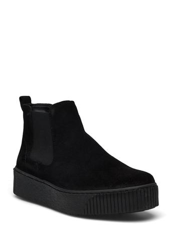 Woms Boots Shoes Boots Ankle Boots Ankle Boot - Flat Musta Tamaris