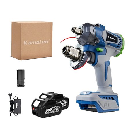 Elektrisk Slagnyckel, 1200N.m Moment, 22mm Hylsstorlek, Laddare Ingår,Typ B 2 Bat Kartong