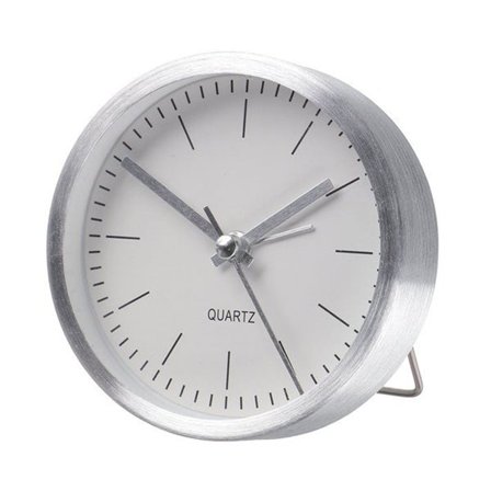 Vekkerklokke Wien 9cm - Sølv