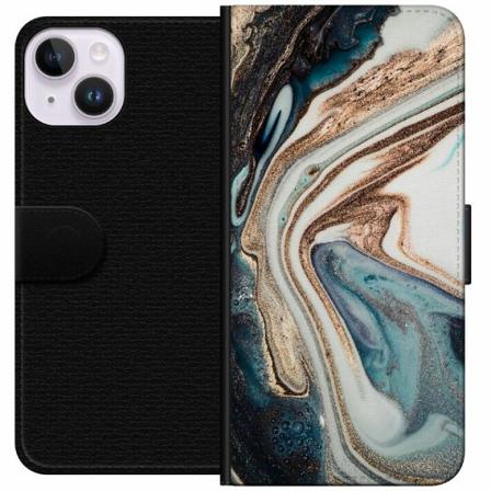 Apple Iphone 14 Plånboksfodral Mönster