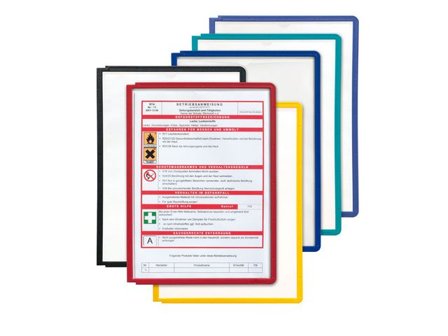 DURABLE Panel A4 sorterade färger - Lyreco - Kontorsmaterial - Till skrivbordet - Bordsställ och panelsystem