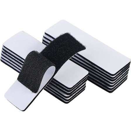 Strips med lim, 1x4 tommers borrelåsstrips - 15 sett, St