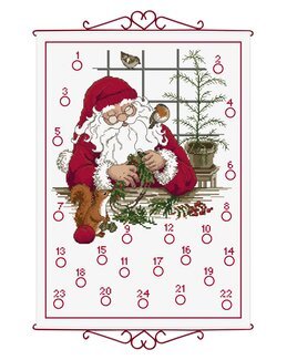 Broderipakke Kalender Travel nisse - Permin