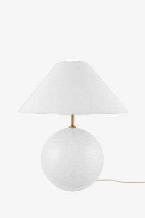 Globen Lighting - Bordlampe Iris 35 Butter yellow - Hvit - Bordlamper - Fra Homeroom