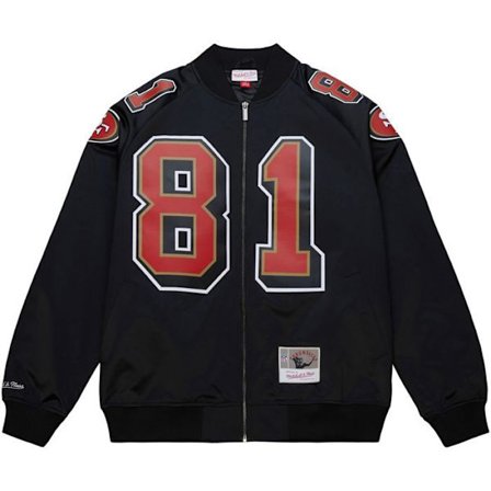 M&N Satin Bomber Jacka - San Francisco 49ers Terrell Owens