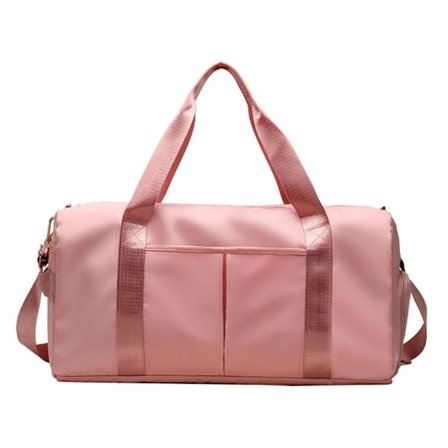 Reise Duffel Bag Sports Gym Bag Skulder Weekender Overnatting Rosa
