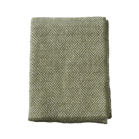 Klippan Diamonds Filtar & plädar Unisex Grön 130 X 180