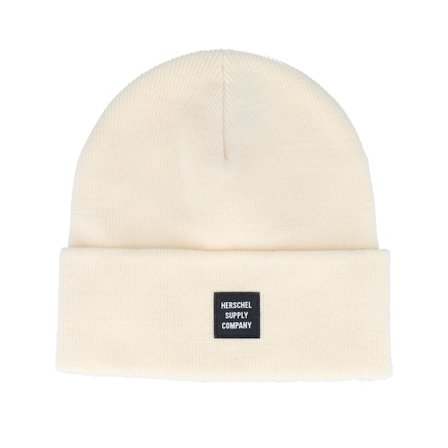 Herschel - White cuff Beanie - Abbott Beanie Whitecap Gray Cuff @ Hatstore