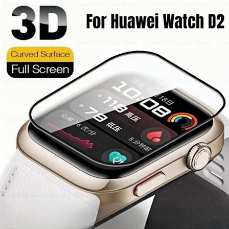 3D Böjd Mjuk Kant Klar Skyddsfilm för Huawei Watch D2 Fulltäckande Skärmskydd Ultra-HD filmer Smartwatch Tillbehör