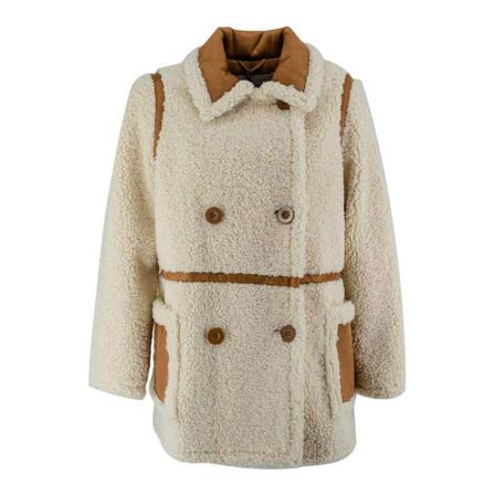 Stand Studio Faux Fur & Shearling Jakke Hvid, Dame