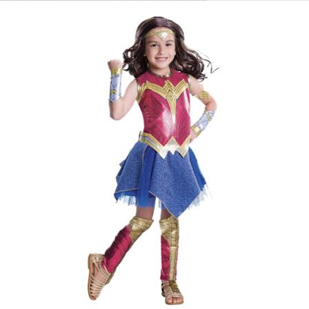 Gos- Wonder Woman Cosplay Party Kostume Sæt Fancy Dress Outfit Sæt pige Gaver S