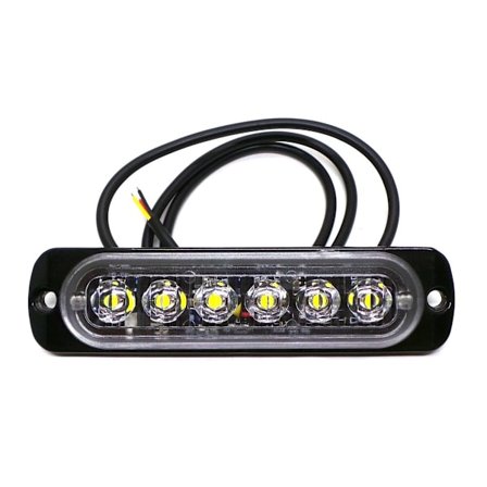 Peruutusvalaisin 6 LED 12V-24V, valkoinen