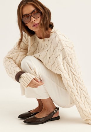 Bianco - Biavictoria Slingback Nappalak - Brown