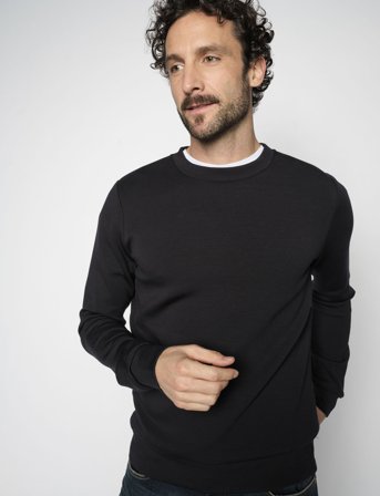 Mos Mosh Gallery Mmgabel Crew Neck Sweat - Blue - M