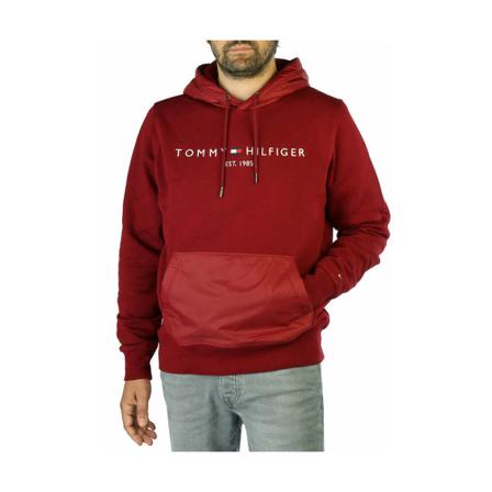 Tommy Hilfiger Hoodie XJS , Rood , Heren , Maat: S