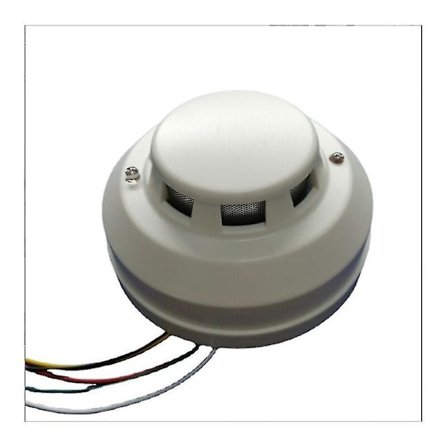 Trådløs røykvarsler med røykdetektor, lyd og lys, røykvarsler-sirene (2-pakning)