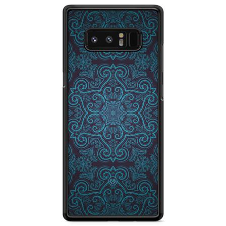 Bjornberry Skal Samsung Galaxy Note 8 - Blå Retromönster