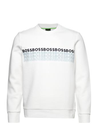 Salbo 1 Sweat-shirt Genser Hvit BOSS*Betinget Tilbud