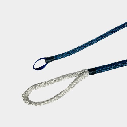 Driza con gaza desnuda Liros Racer Vision, alma de Dyneema (con XTR-Grip-Coating), funda de poliéster termoestabilizado trenzado 24/32, azul, 30 