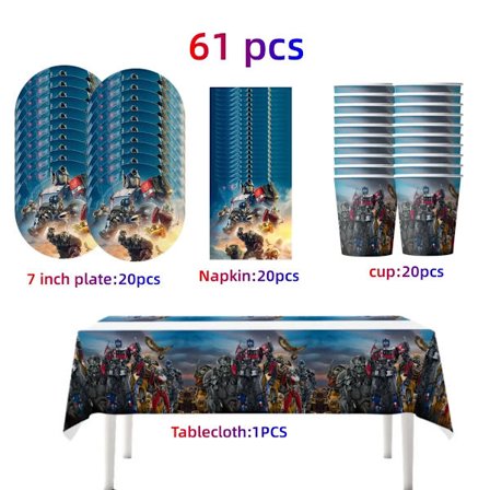 Transformers Födelsedagsdekoration Engångsserviser Set Ballong Bordsduk Tallrik Baby Shower Super Robot Present Festtillbehör