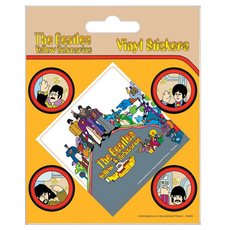 The Beatles Yellow Submarine Stickers Set One Size Yellow/Multi