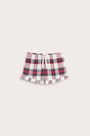 Kappahl | Rutete flanellshorts Rød 146/152 | Rød