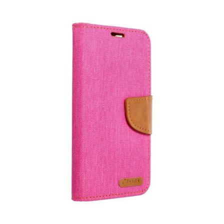 Iphone 14 Plånboksfodral Canvas Nylon Rosa