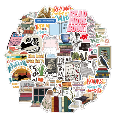 50 stk. vannbeger lesesticker