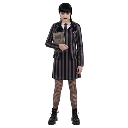 Gothic Skoluniform Maskerad Barn 7-9 år - Halloween Dekoration - Kalaslagret.se