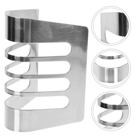 1 stk Brødrist i Rustfritt Stål, Toast Holder, 4 Skiver, Bordstativ for Ristet Brød, Brødrist i Metall, Bakestativ, Frokost