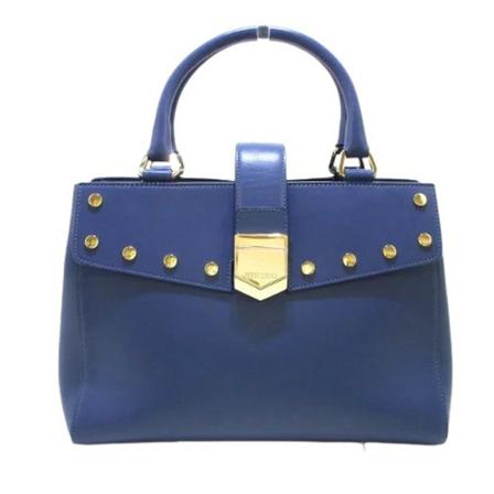 Jimmy Choo Pre-owned Pre-owned Leather HandTass , Blauw , Dames , Maat: ONE Size Vintage Tassen