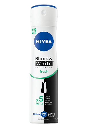 NIVEA Antiperspirant Deo Spray Black & White Fresh 150 ml Dam