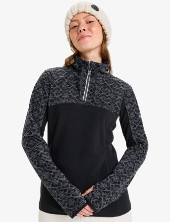 Roxy Sayna Half Zip - Black - L