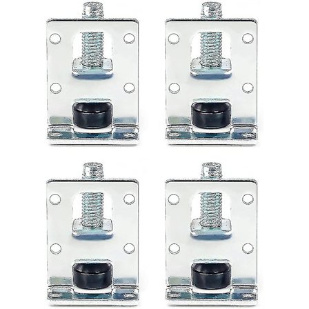 Sett med 4 justerbare møbelbein, Nivelleringsbein for bord og stoler, Gjenget bein