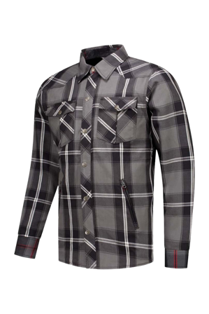 Motocyklová Bunda Rusty Stitches Neil V2 Tmavá Šedá/Bílá/Černá XL