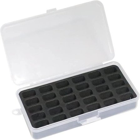 Spolhållare förvaringsväska, sybox trådorganisatör rymmer 30 st spolar tomma spolar spolar box organisatör, spolar box organisatör (endast box)