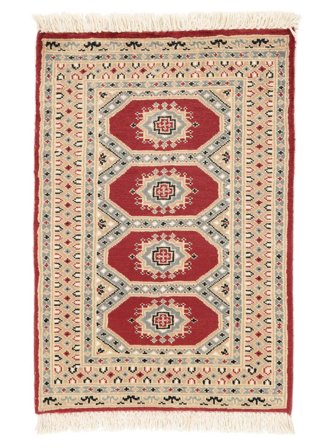 Hand Knotted Pakistan Bokhara 2Ply Rug 63X93 Wool Brown/Orange Small