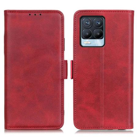Realme 8 / 8 Pro - Fodral Med Magnetisk Stängning - Röd Red Röd