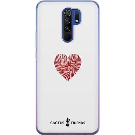 Yhteensopiva Puhelinkuori Xiaomi Xiaomi Redmi 9 Cactus and Friends - Fingerprint Love