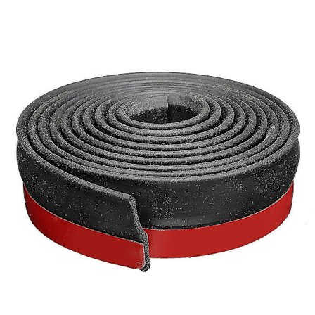 Dør Garasje Værforsegling Tetningslist Gummilist Bunn Erstatning 2,5m