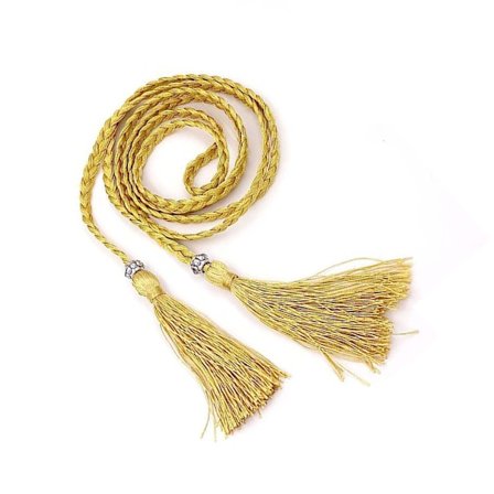 Flettet tynd taljebælte til kvinder, kvinder kvast flettet kjole flettet bælte kvinder piger taljebælte reb kæde