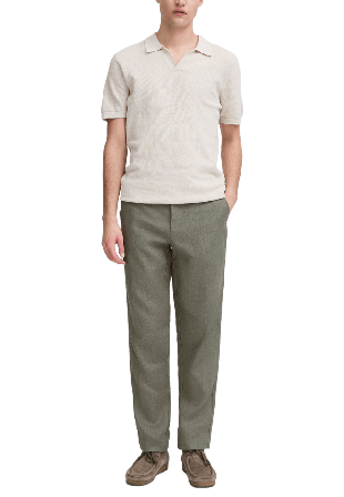 Casual Friday CFPANDRUP 100% linen pant Trouser Byxor Herr Grön 33-30