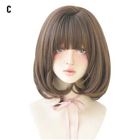 Kort hår full parykk C C