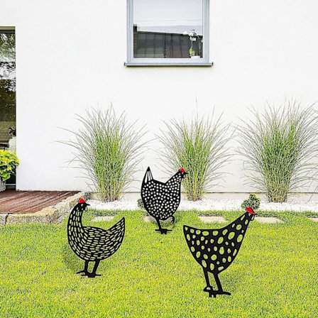 3 kappaletta kana piha puutarha koriste kana