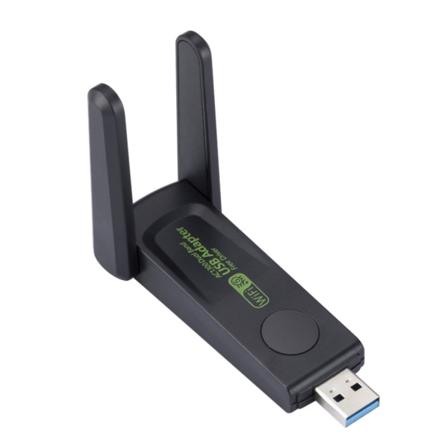 1300 Mbps langattoman verkon kortti USB3.0 WIFI-sovitin, kaksikaistainen 2,4 GHz 5 GHz ohjain, ilmainen Wi-Fi-sovitin kannettavalle tietokoneelle