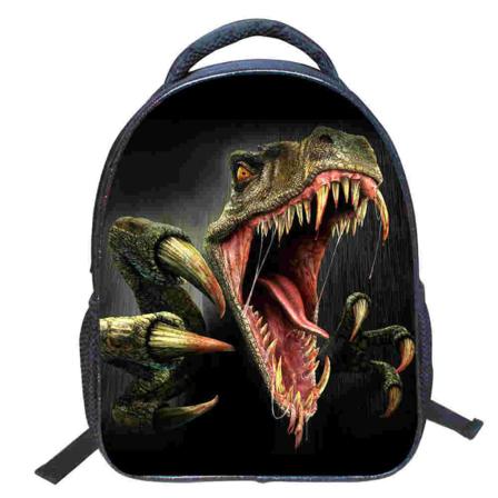 Ryggsäck för dinosaurieväska för grundskolestudent black 40CM
